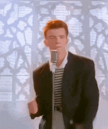 Rick Astley dancing